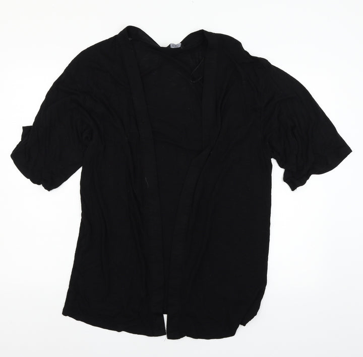 F&F Womens Black Jersey Cardigan Jumper Size 10