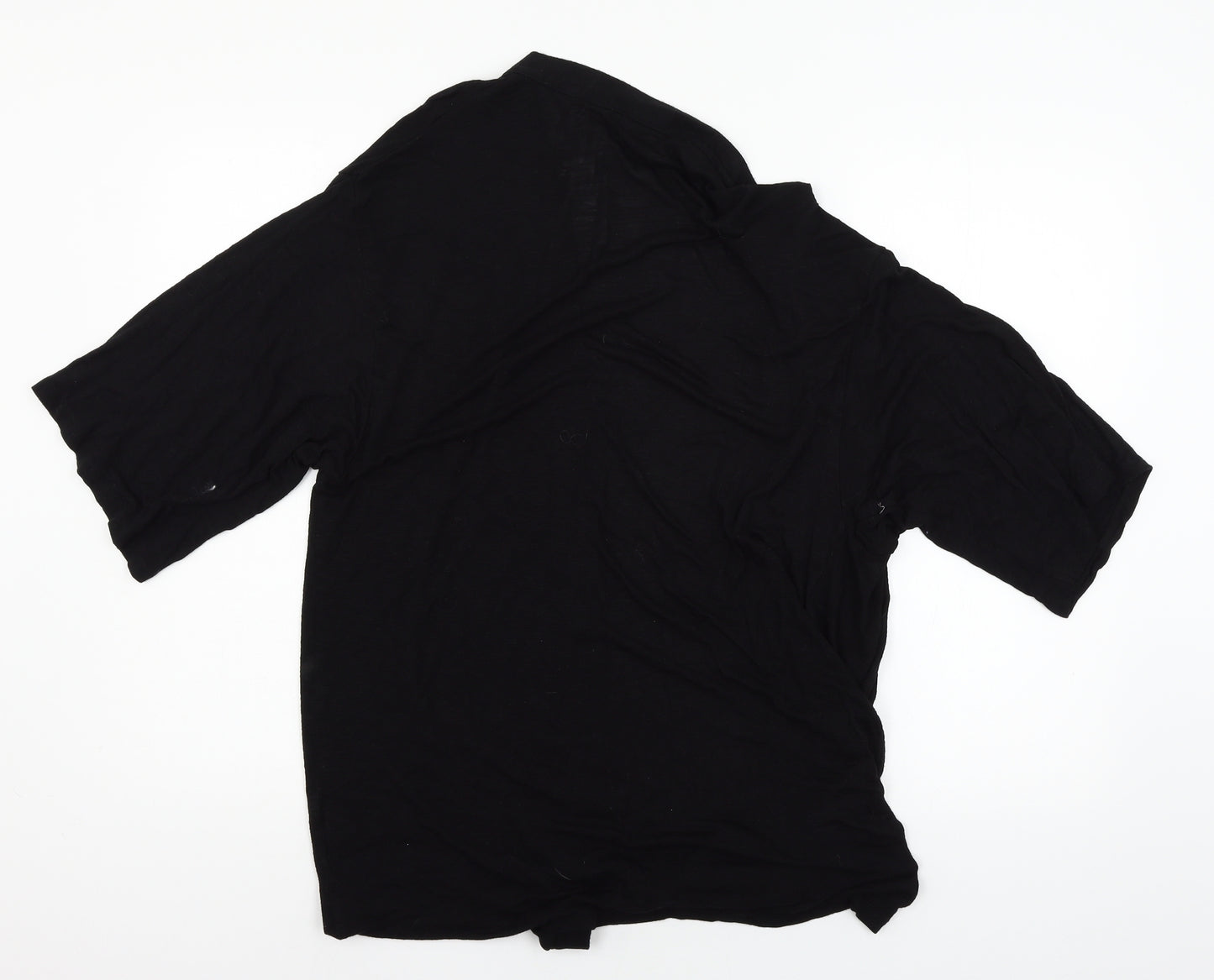 F&F Womens Black  Jersey Cardigan Jumper Size 10