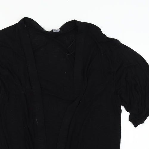 F&F Womens Black  Jersey Cardigan Jumper Size 10