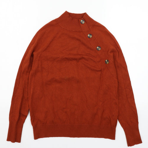 M&Co Womens Brown  Knit Pullover Jumper Size 12