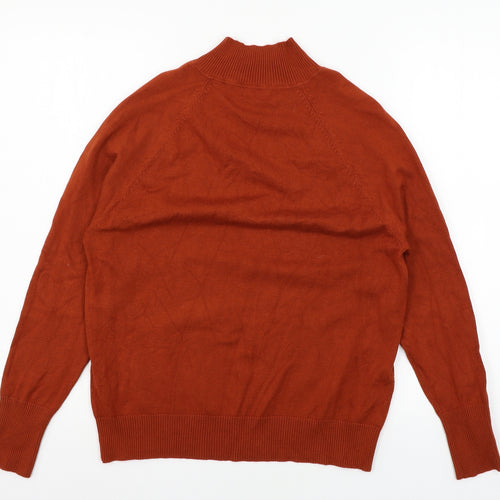 M&Co Womens Brown  Knit Pullover Jumper Size 12
