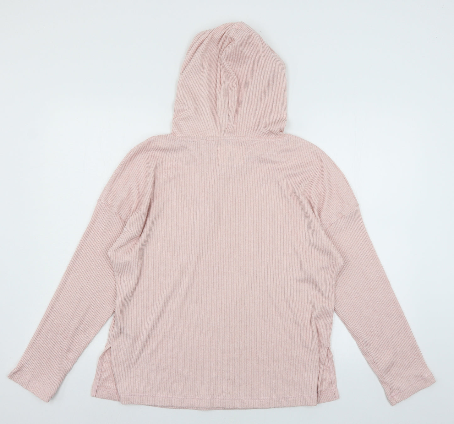 F&F Womens Pink  Jersey Pullover Hoodie Size M