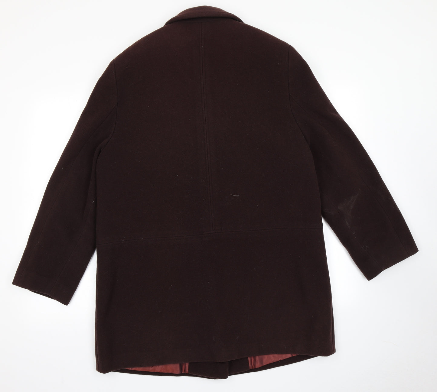 Elementary Womens Red   Overcoat Coat Size 14