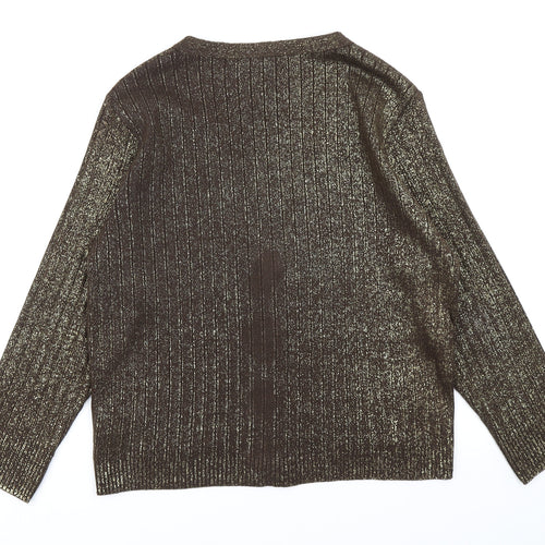 NEXT Womens Brown  Knit Cardigan Jumper Size 18