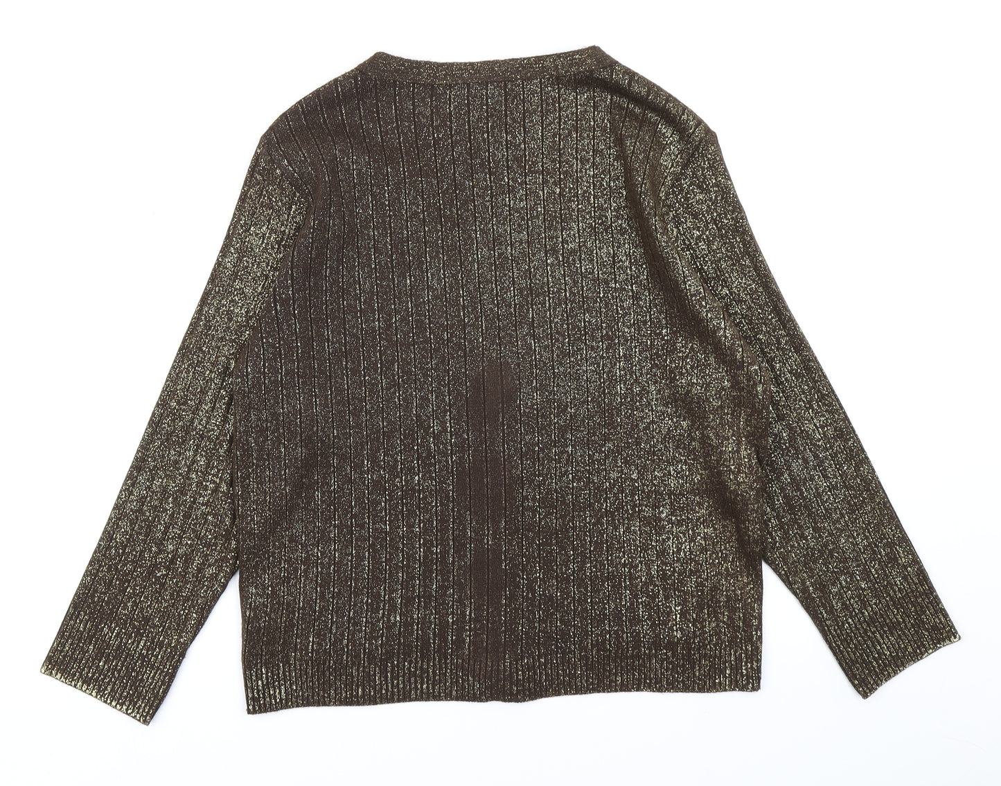 NEXT Womens Brown  Knit Cardigan Jumper Size 18