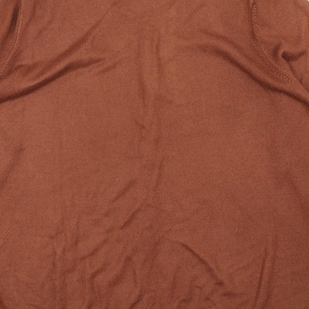 Classic Womens Brown  Knit Cardigan Jumper Size 16