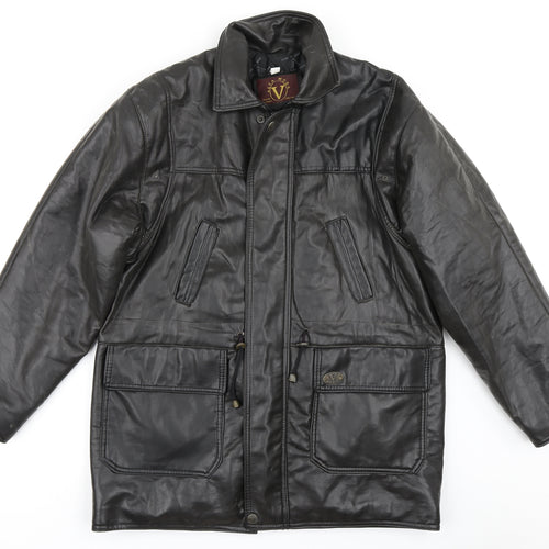 Alia Moda Mens Black   Jacket Coat Size M
