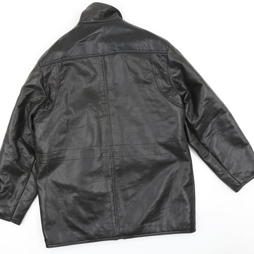 Alia Moda Mens Black   Jacket Coat Size M