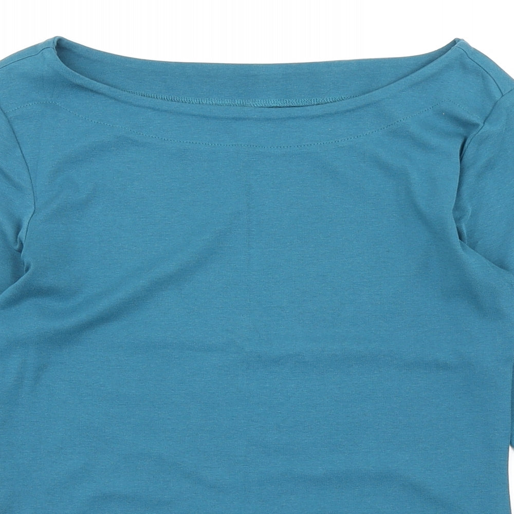Nutmeg Womens Blue   Basic T-Shirt Size 10