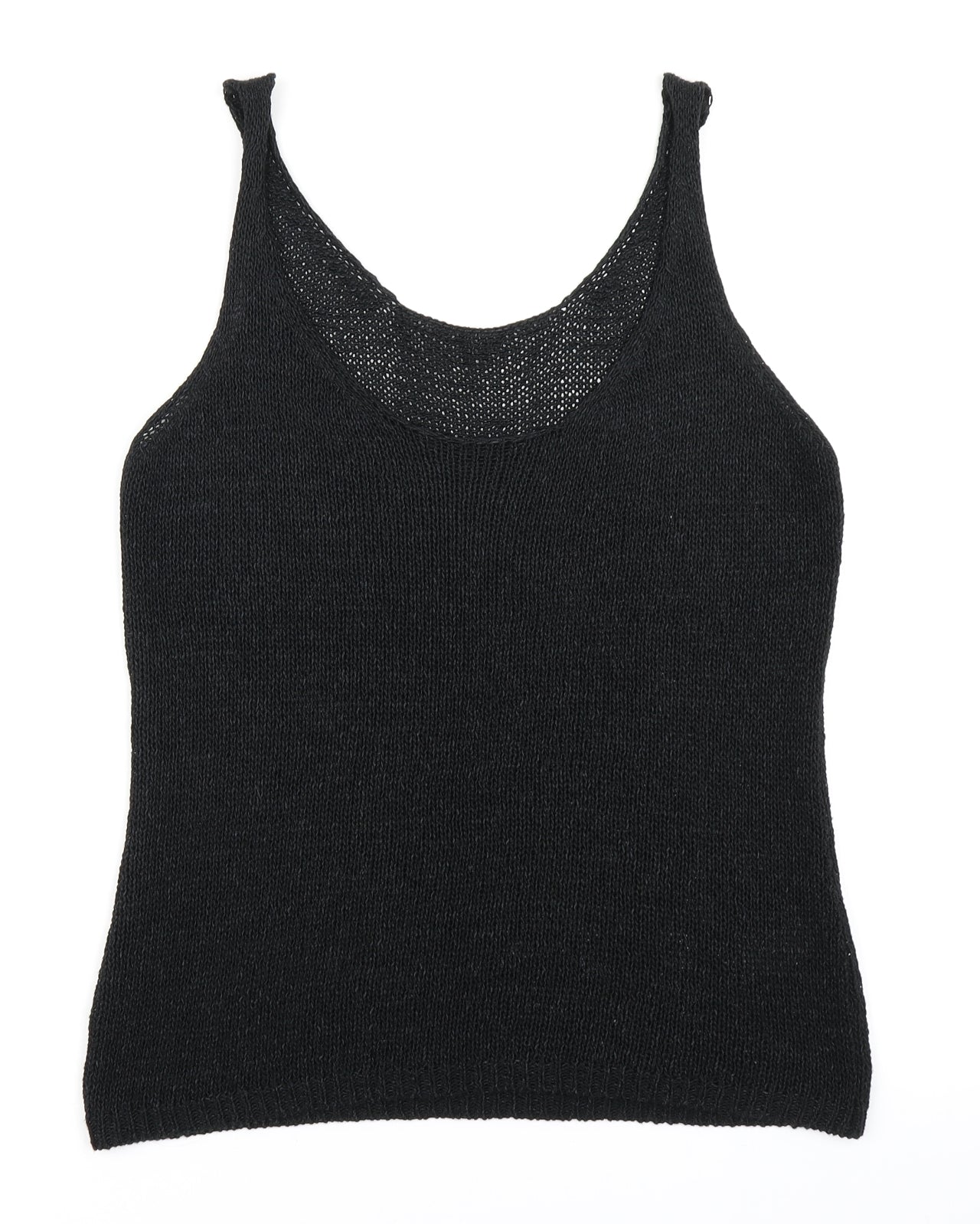 NEXT Womens Black  Knit Vest Jumper Size 12