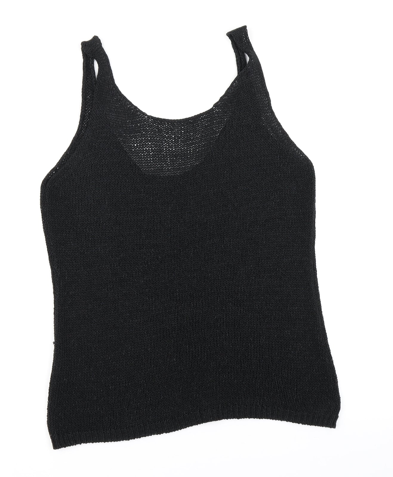 NEXT Womens Black  Knit Vest Jumper Size 12