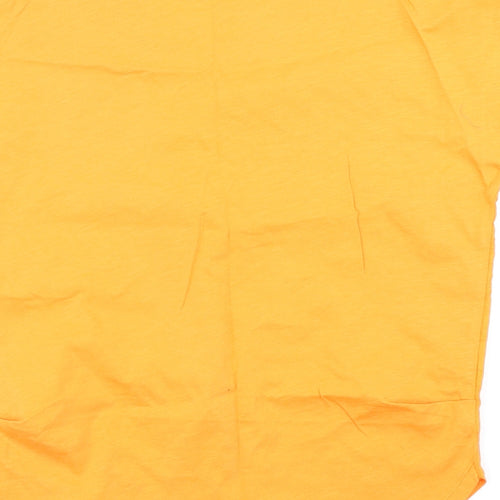 NEXT Womens Orange Striped  Basic T-Shirt Size 10