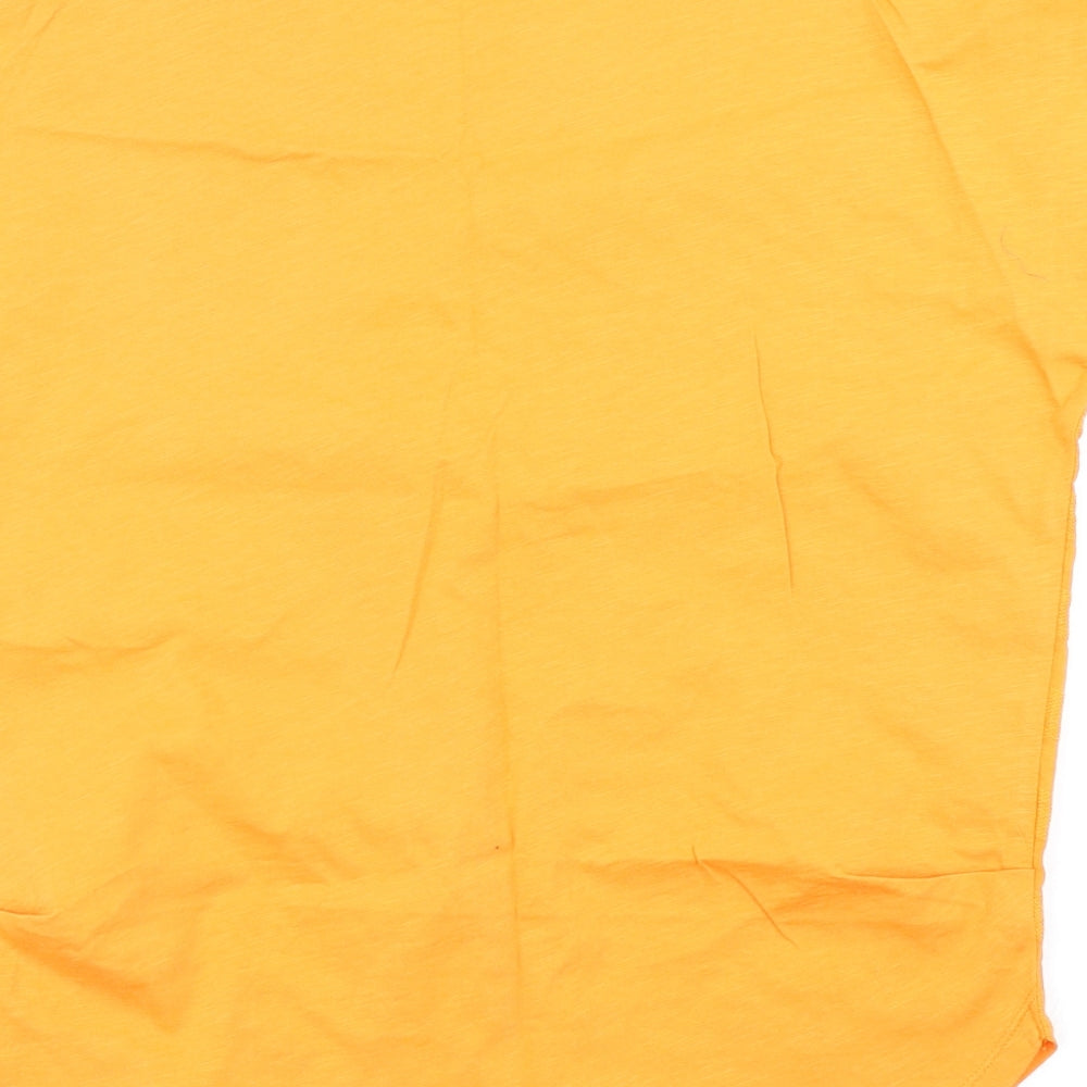 NEXT Womens Orange Striped  Basic T-Shirt Size 10