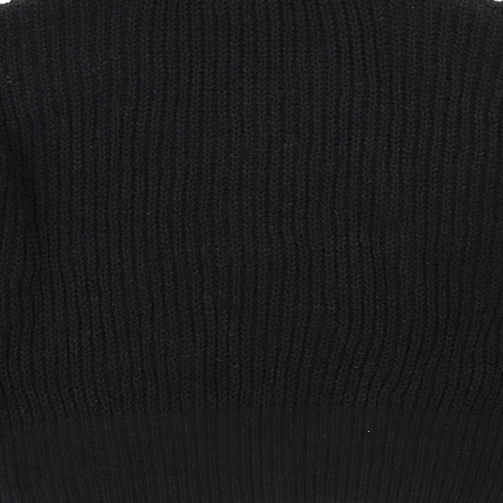 Primark Womens Black  Knit Pullover Jumper Size S