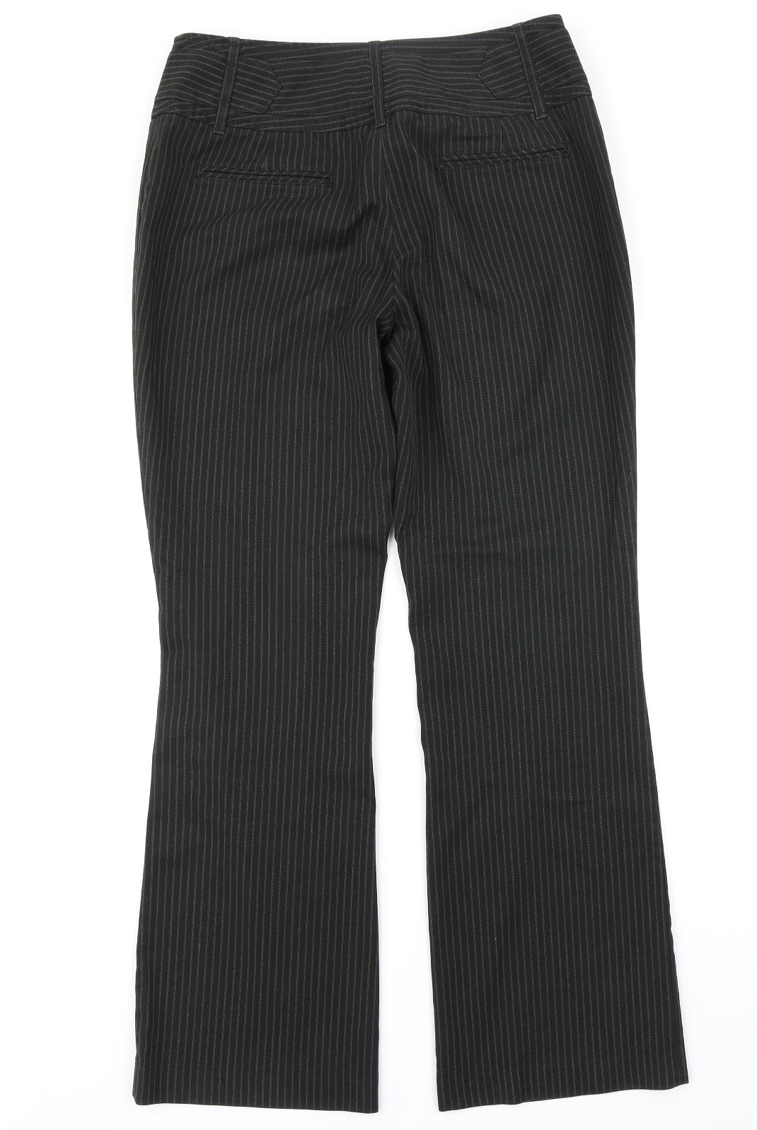 NEXT Womens Black Striped  Trousers  Size 12 L27 in