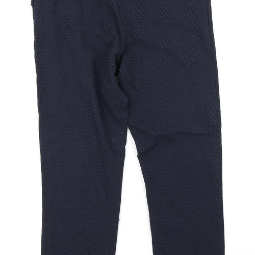 Preworn Womens Blue Argyle/Diamond  Trousers  Size 10 L24 in