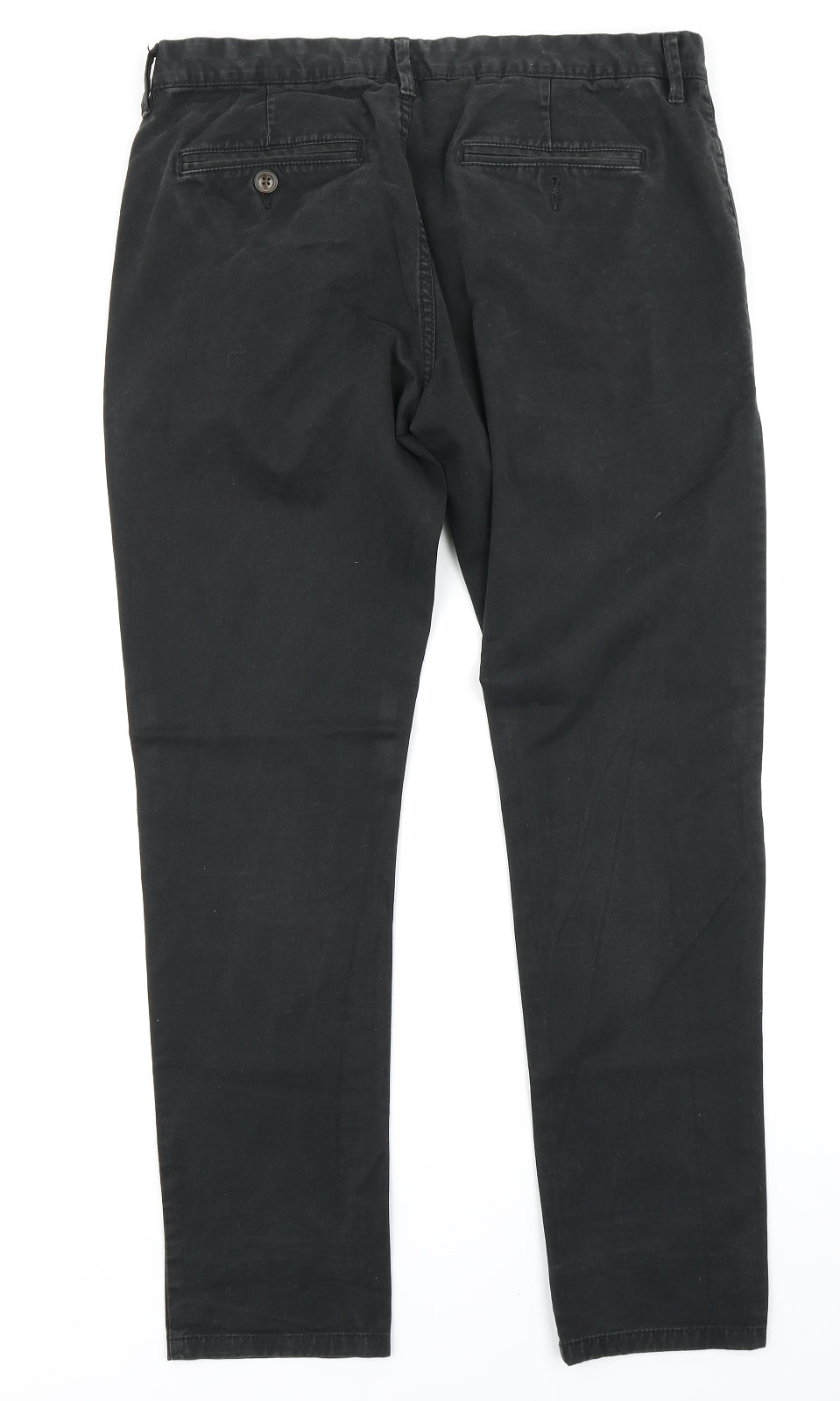 NEXT Mens Black   Chino Trousers Size 32 in L28 in