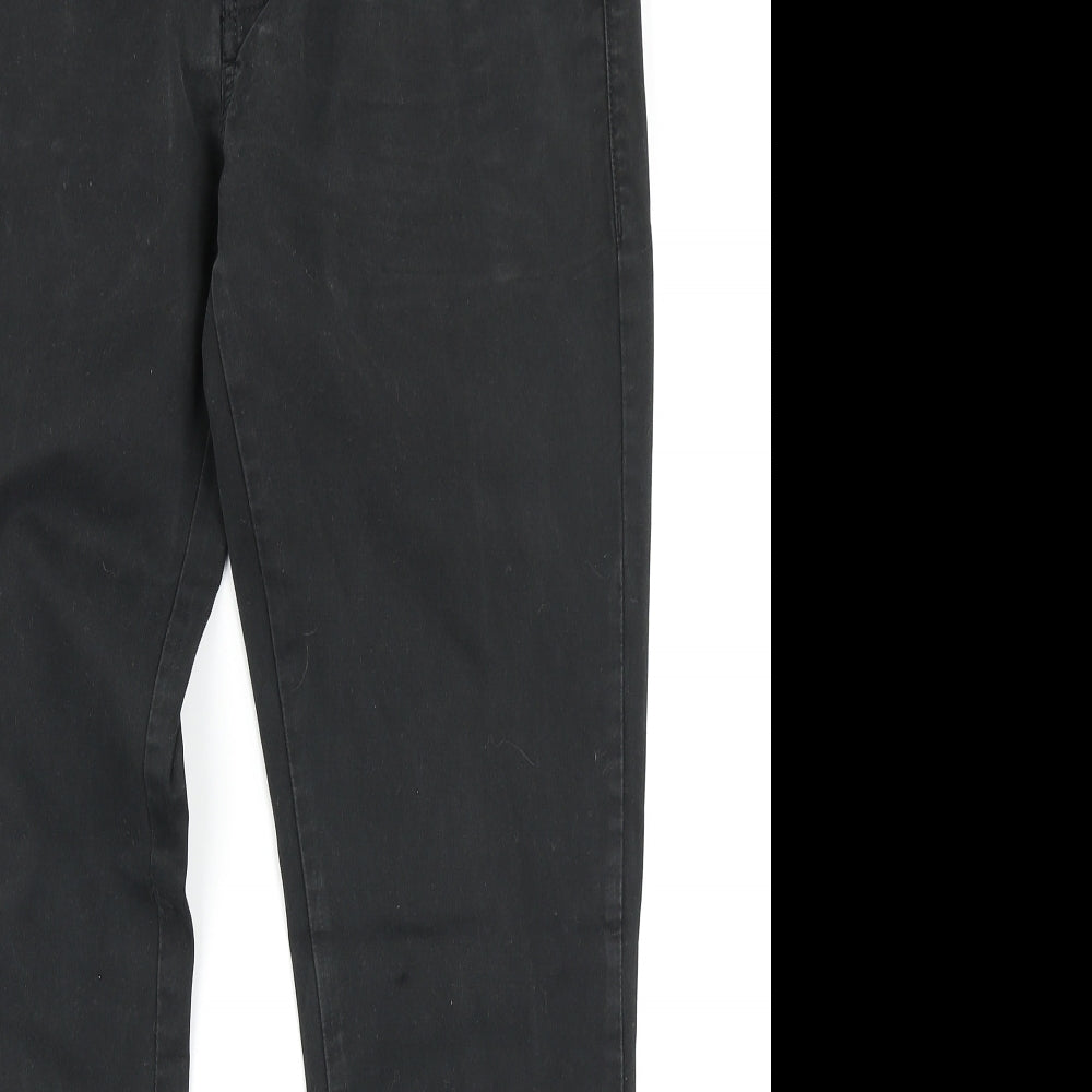 NEXT Mens Black   Chino Trousers Size 32 in L28 in