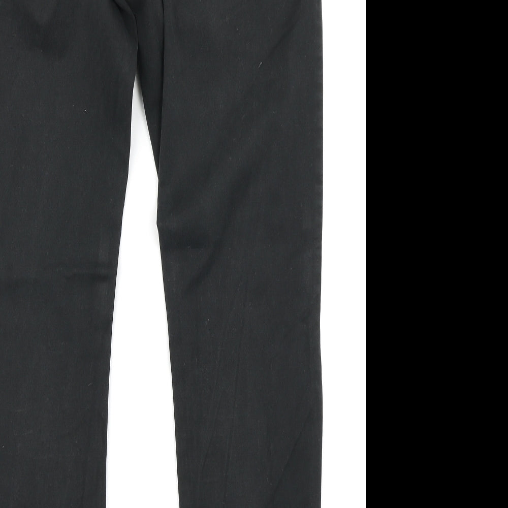 NEXT Mens Black   Chino Trousers Size 32 in L28 in