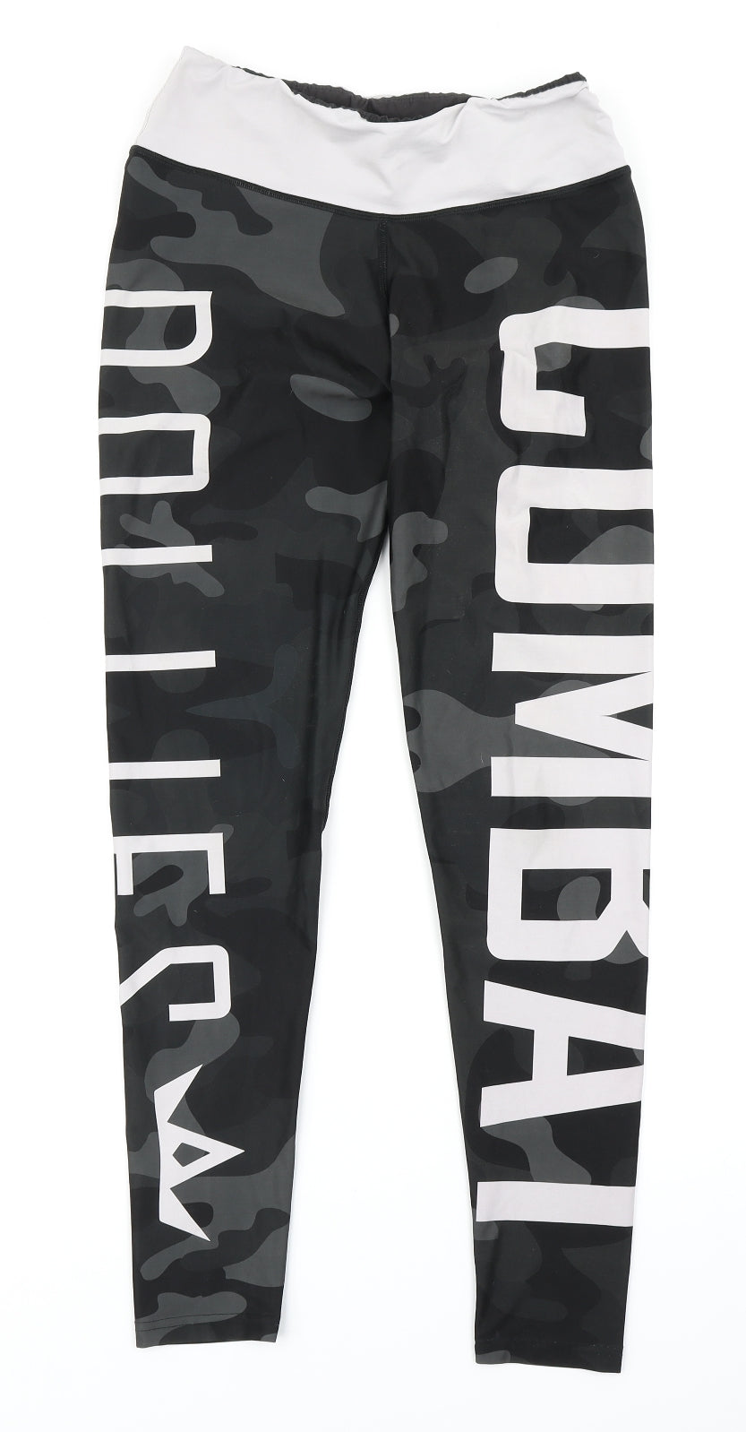 Combat Dollies Womens Green Camouflage  Compression Leggings Size L L28 in