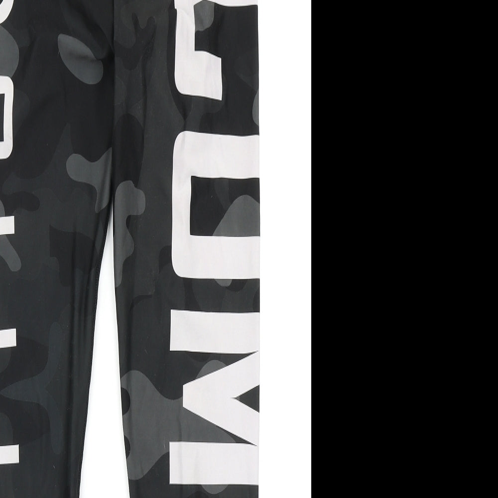 Combat Dollies Womens Green Camouflage  Compression Leggings Size L L28 in