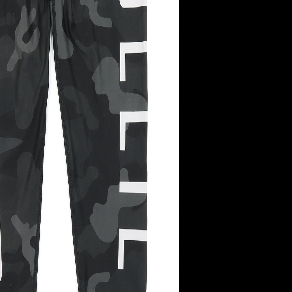 Combat Dollies Womens Green Camouflage  Compression Leggings Size L L28 in