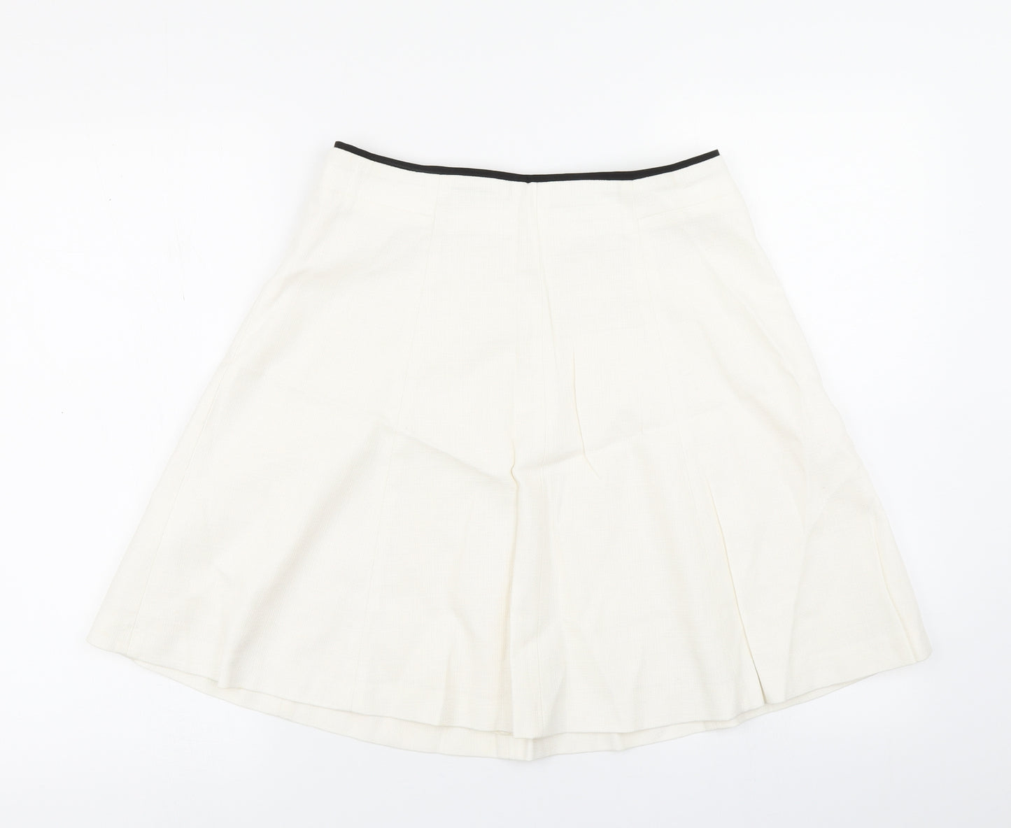 Zara Womens White   Flare Skirt Size M