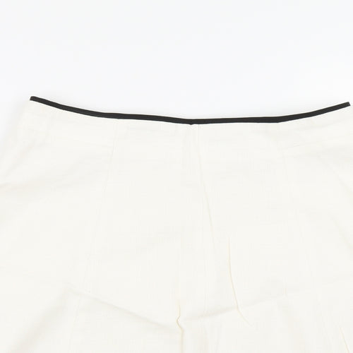 Zara Womens White   Flare Skirt Size M