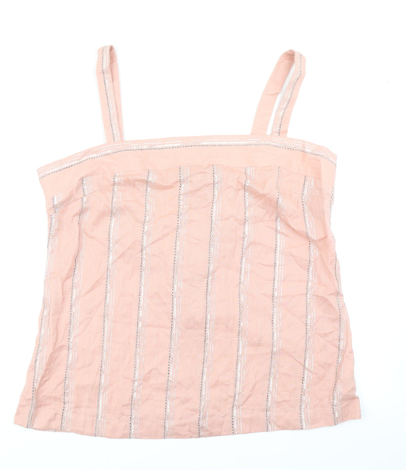 NEXT Womens Pink Striped  Basic Blouse Size 18