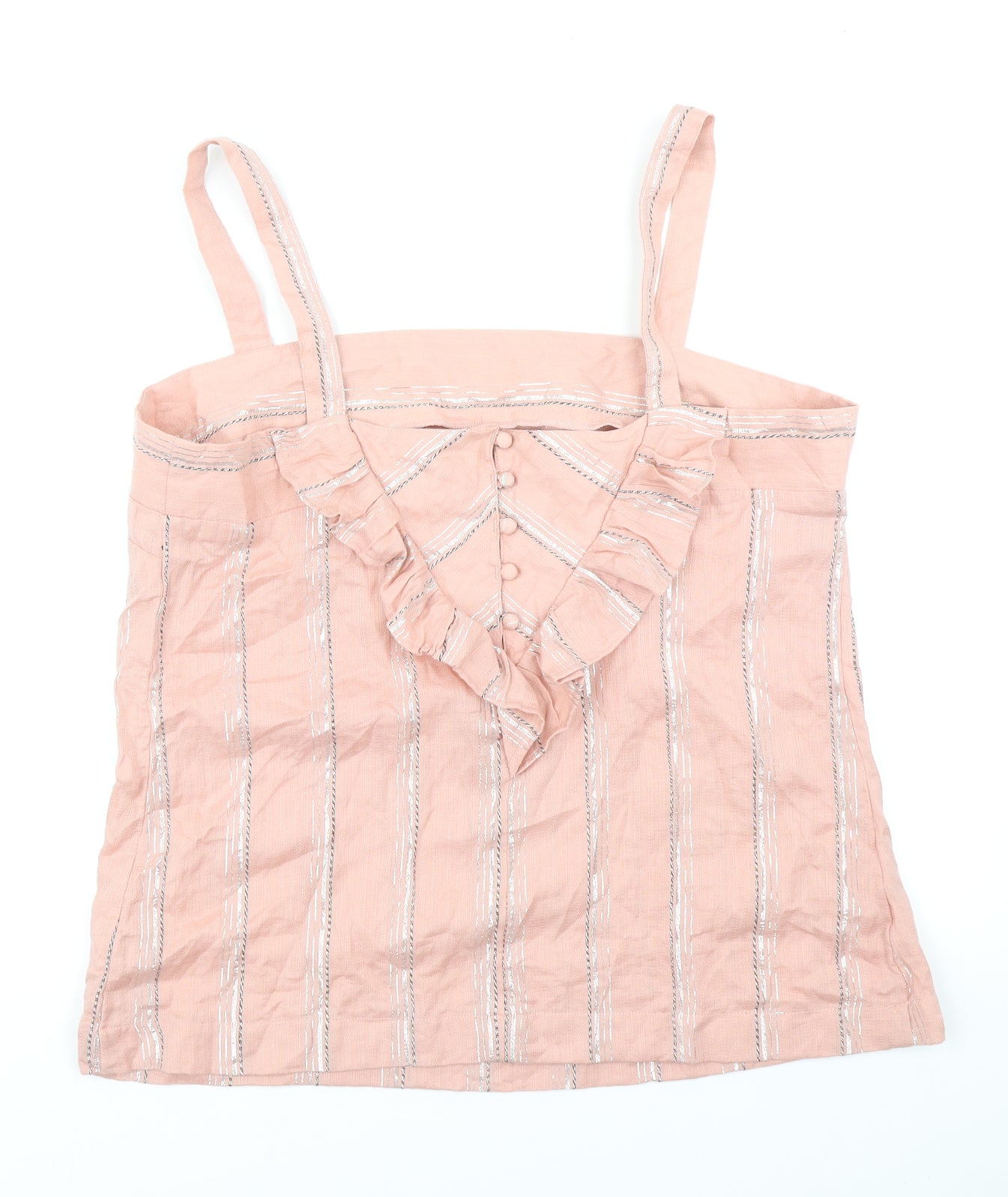 NEXT Womens Pink Striped  Basic Blouse Size 18