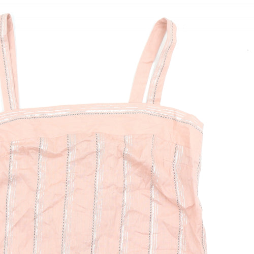 NEXT Womens Pink Striped  Basic Blouse Size 18