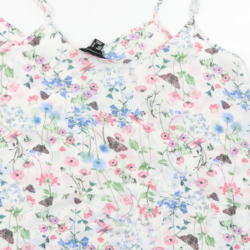 Atmosphere Womens White Floral  Camisole Blouse Size 18