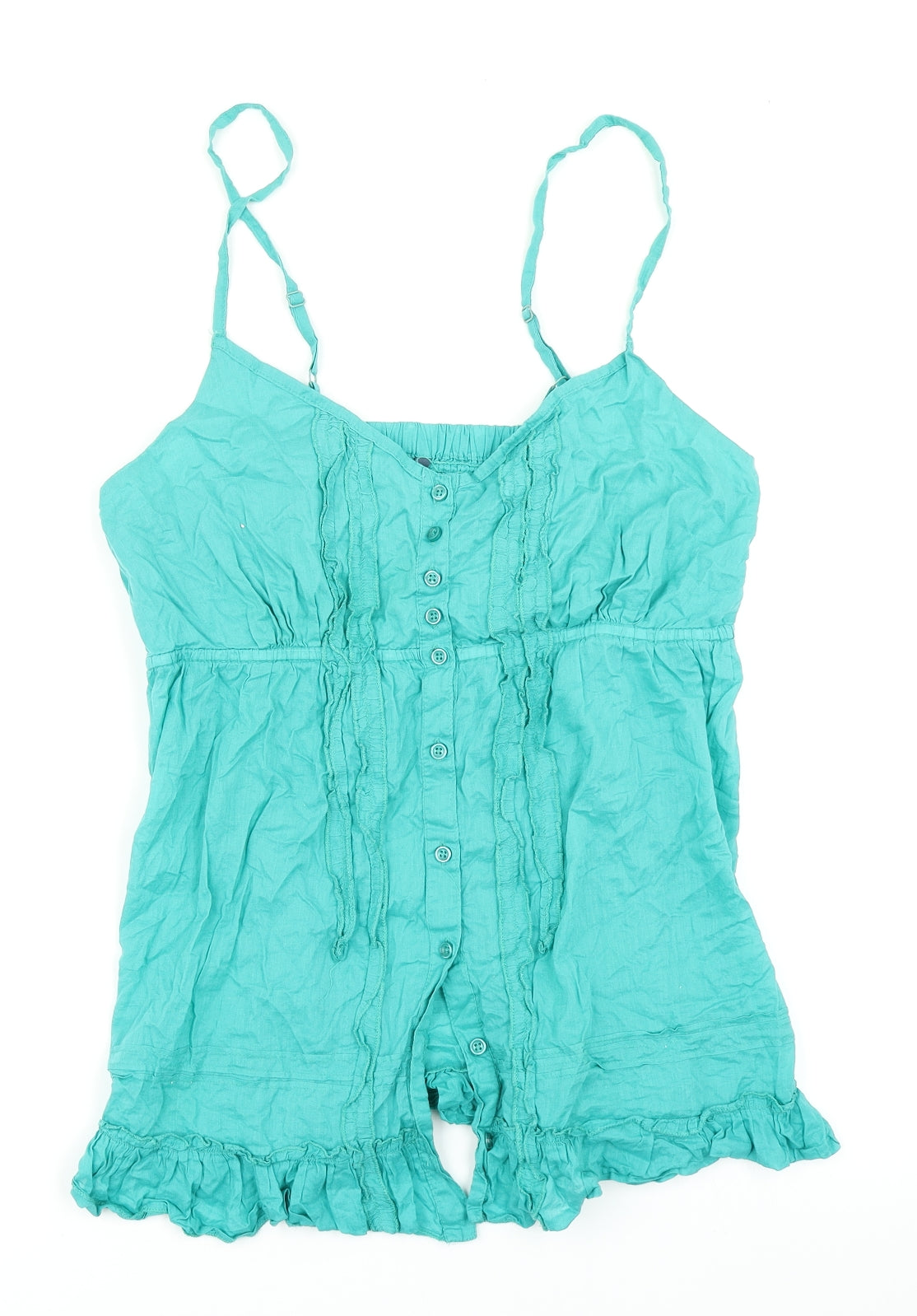 E-vie Womens Green   Camisole T-Shirt Size 16