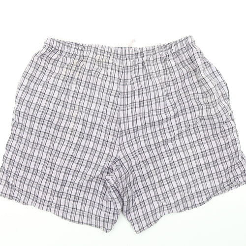 Papaya Womens Purple Plaid  Mom Shorts Size 16