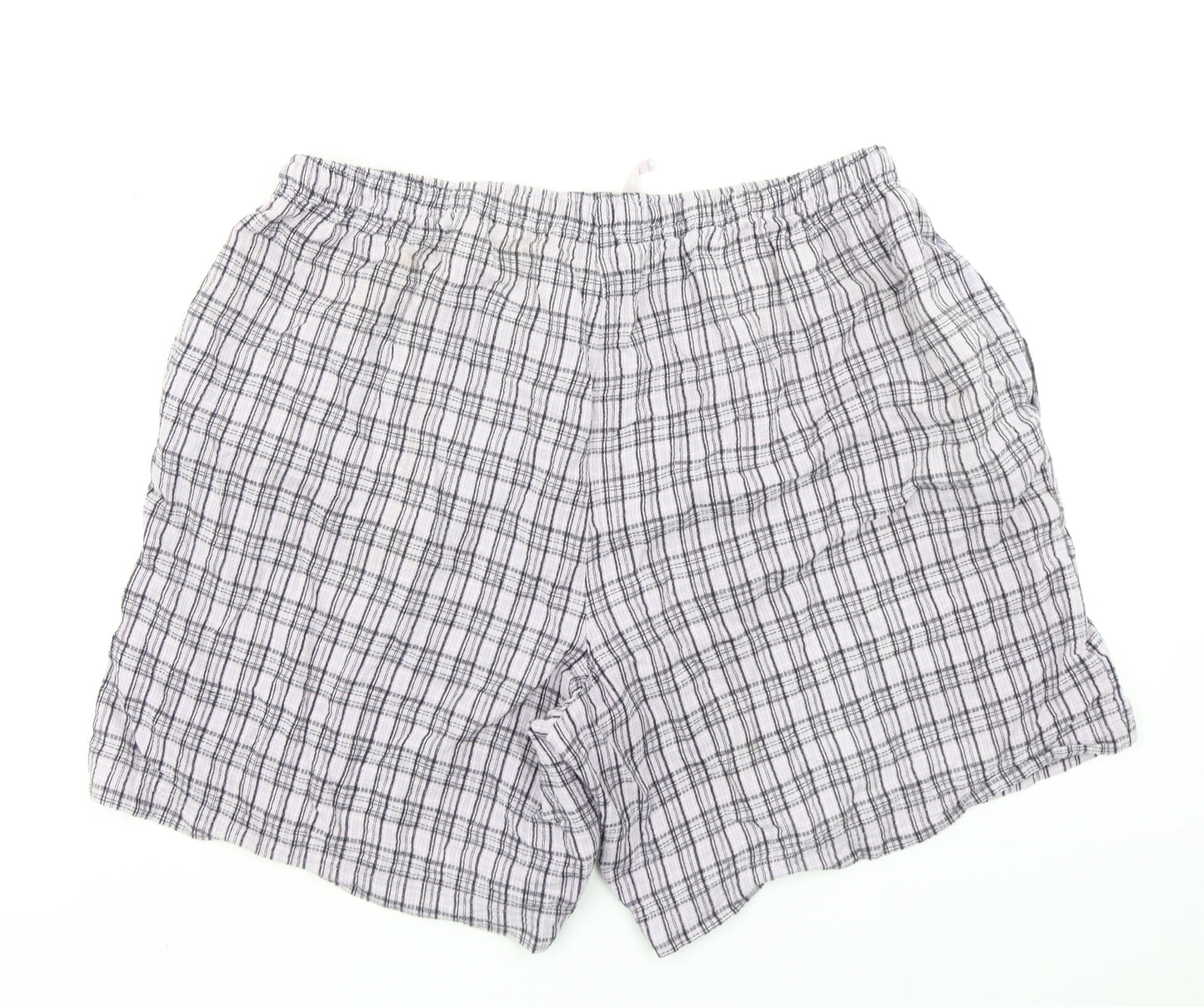 Papaya Womens Purple Plaid  Mom Shorts Size 16
