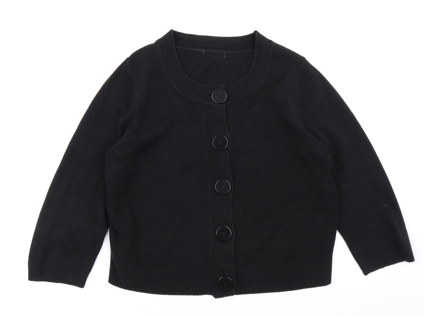 Matalan Womens Black  Knit Cardigan Jumper Size 14