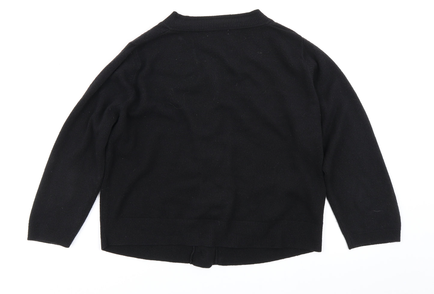 Matalan Womens Black  Knit Cardigan Jumper Size 14