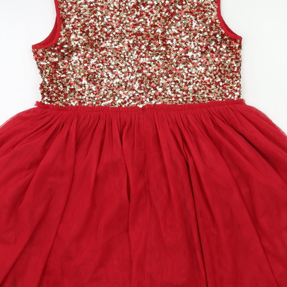 Blue Zoo Girls Red   Tutu Dress  Size 12 Years