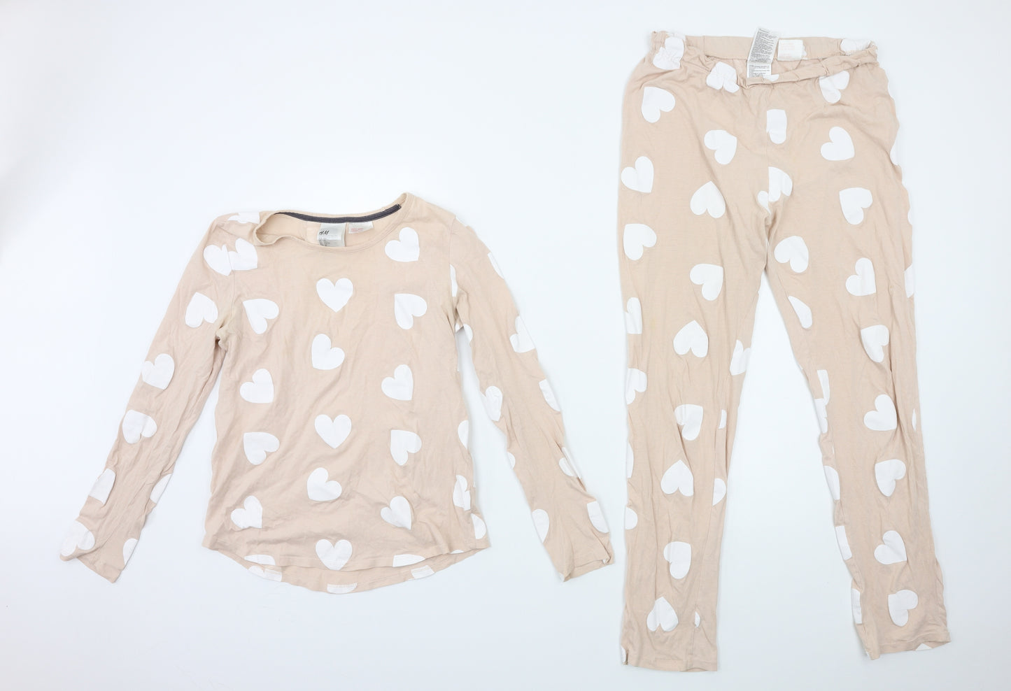 H&M Girls Pink   Top Pyjama Set Size 15 Years