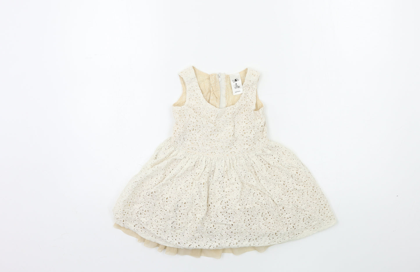 H&T Baby Beige   Fit & Flare  Size 24 Months