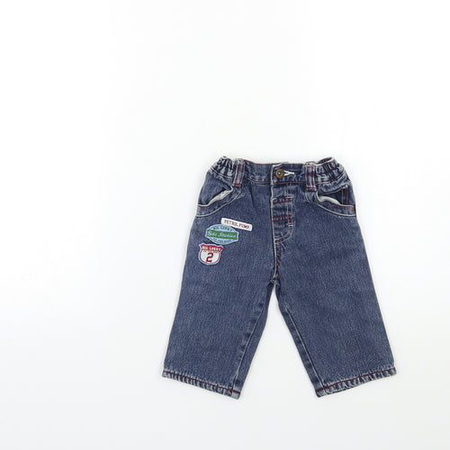 George Baby Blue  Denim Jogger Jeans Size 0-3 Months