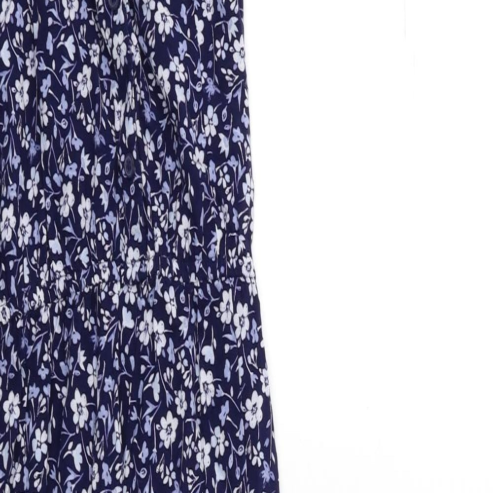 George Girls Blue Floral  Jumpsuit One-Piece Size 10 Years