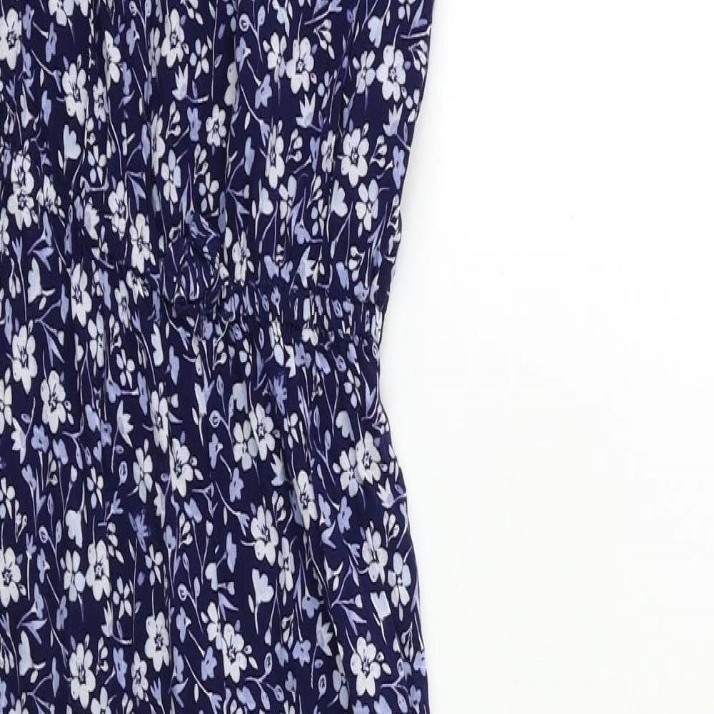 George Girls Blue Floral  Jumpsuit One-Piece Size 10 Years