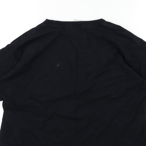 Gildan Mens Black    T-Shirt Size L  - walking dead