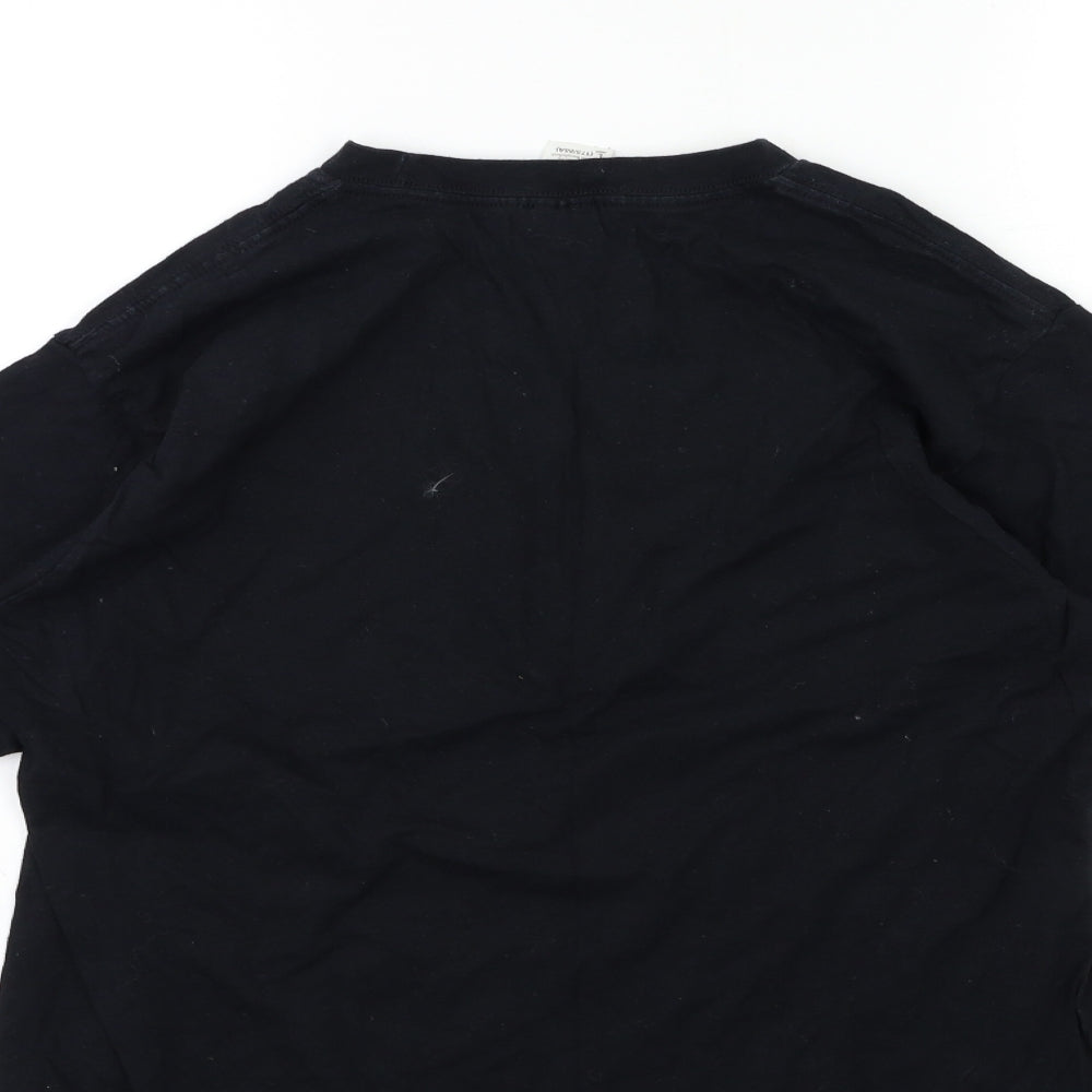 Gildan Mens Black    T-Shirt Size L  - walking dead