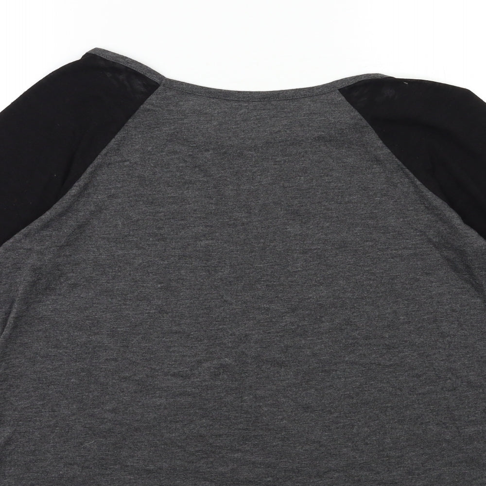 Atmosphere Womens Grey   Basic T-Shirt Size 16