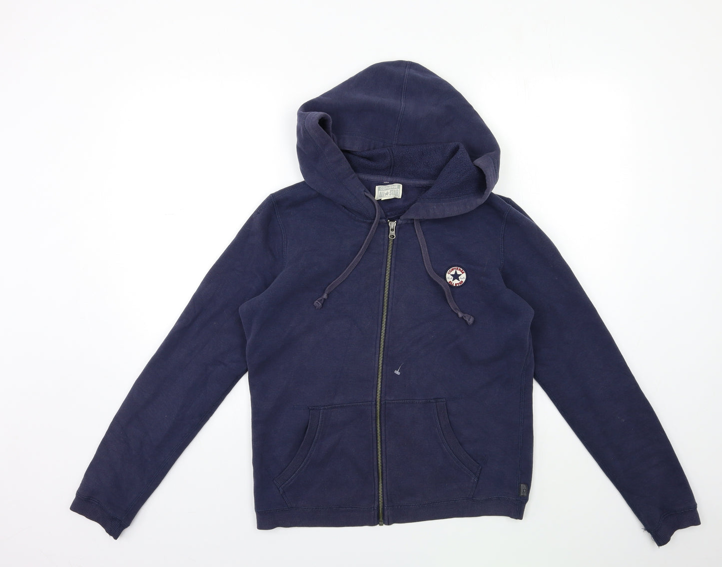 Converse Mens Blue   Full Zip Hoodie Size L