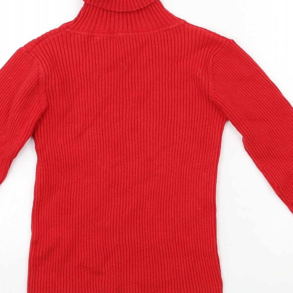 NEXT Girls Red  Knit Pullover Jumper Size 12 Years