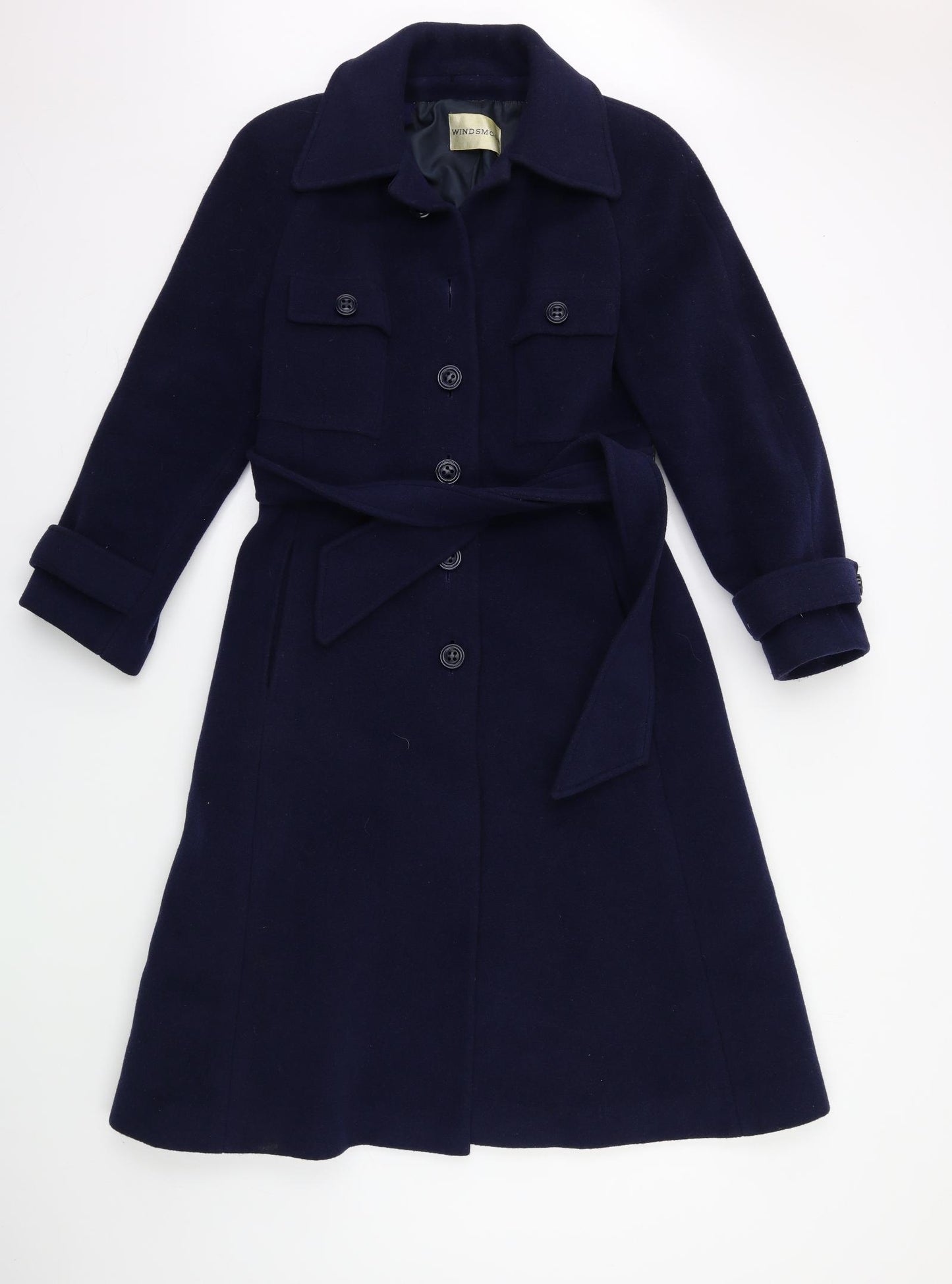 Windsmoor Womens Blue   Overcoat Coat Size 14