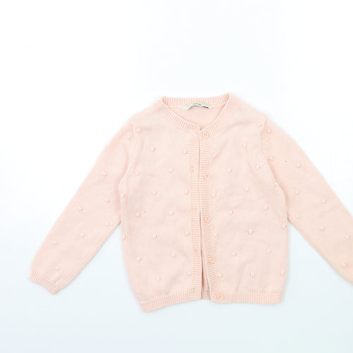 George Girls Pink   Cardigan Jumper Size 3-4 Years